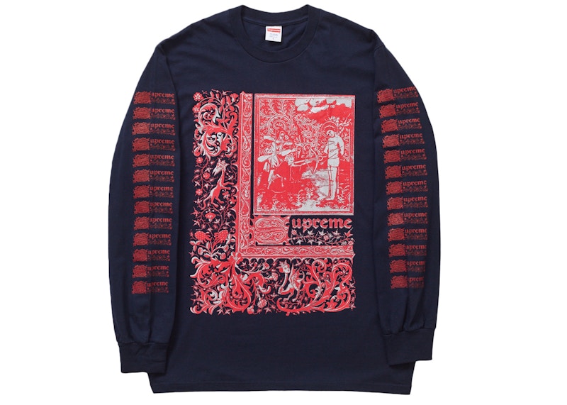 Supreme Saint Sebastian L/S Tee Blauw