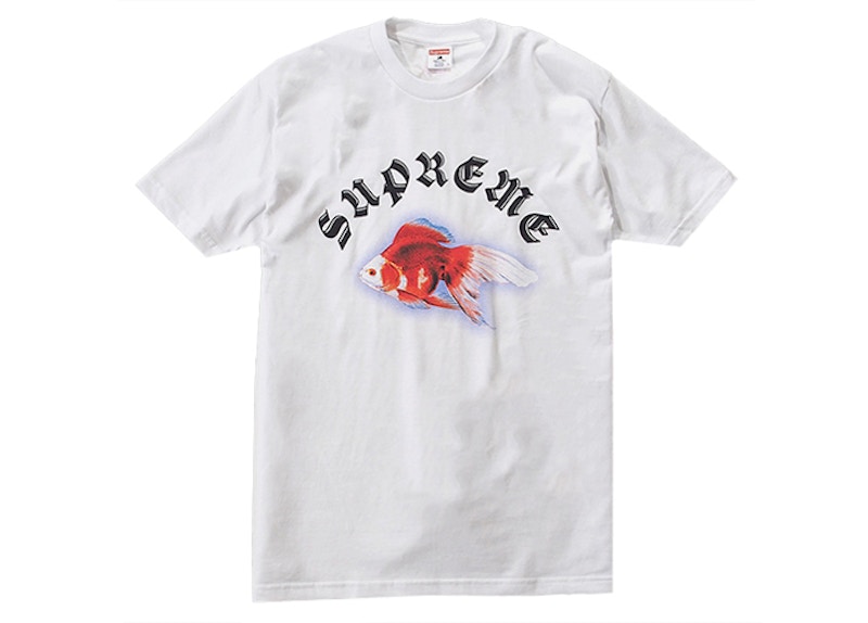 Supreme Sasquatchfabrix Goldfish Tee Wit