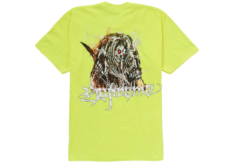 Supreme Satan Tee Fluorescent Geel