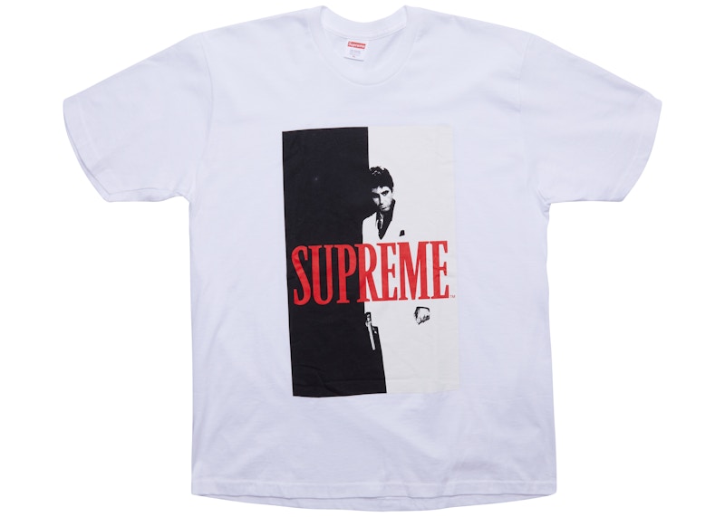 Supreme Scarface Split Tee Wit