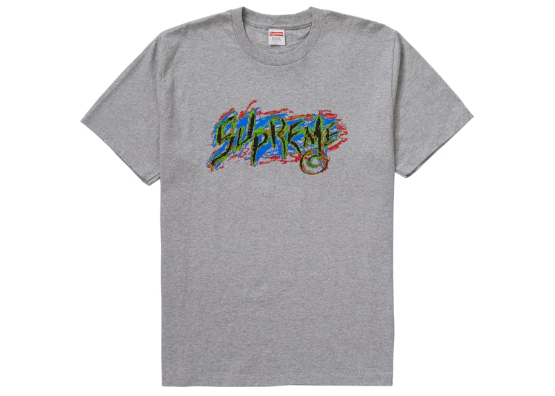Supreme Scratch Tee Heather Grijs