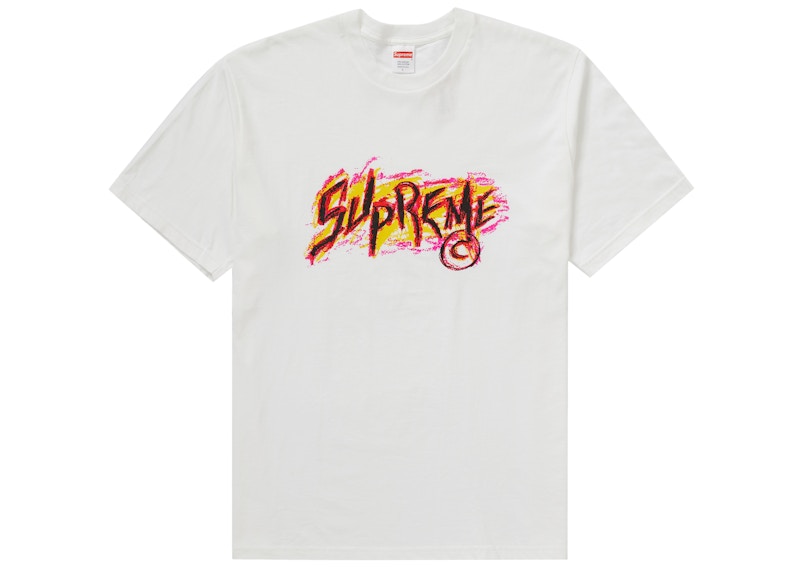 Supreme Scratch Tee Wit