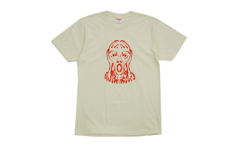 Supreme Scream Tee Pale Geel