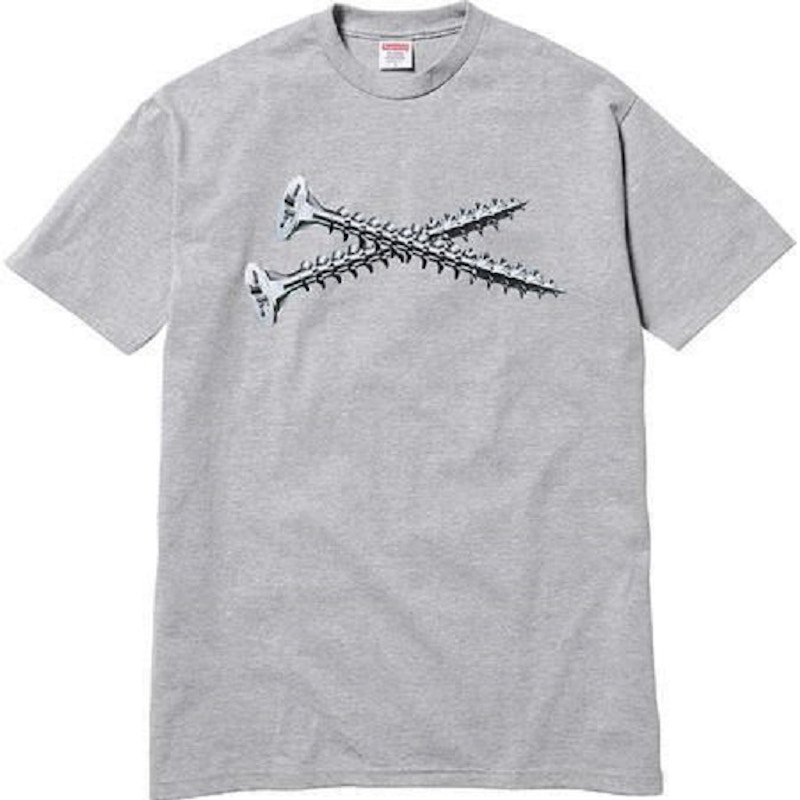 Supreme Screw Tee Grijs