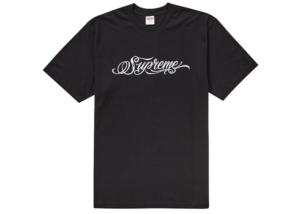 Supreme Script Tee Zwart