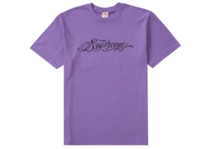 Supreme Script Tee Paars