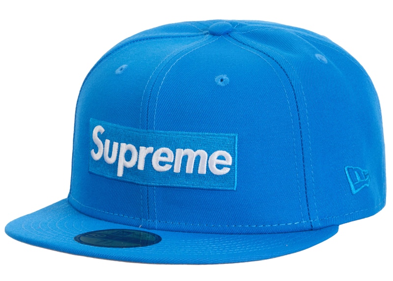 Supreme Sharpie Box Logo New Era Fitted Cap Blauw