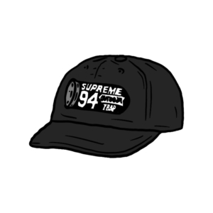 Supreme Shell Patch 6-Panel Zwart