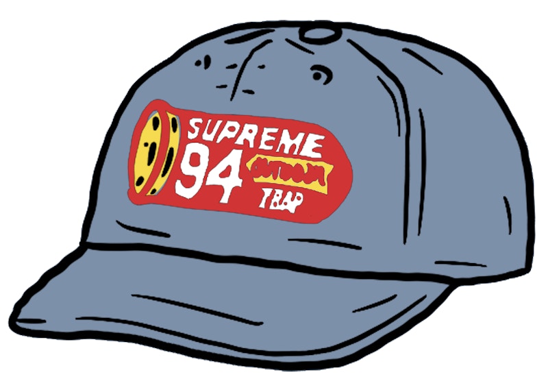 Supreme Shell Patch 6-Panel Blauw