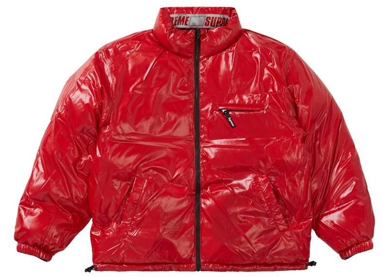 Supreme Shiny Reversible Puffy Jacket Zwart
