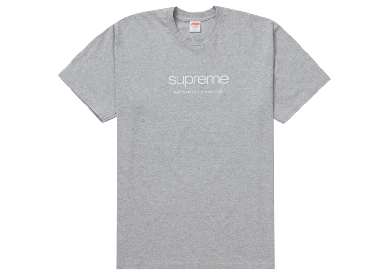 Supreme Shop Tee Heather Grijs
