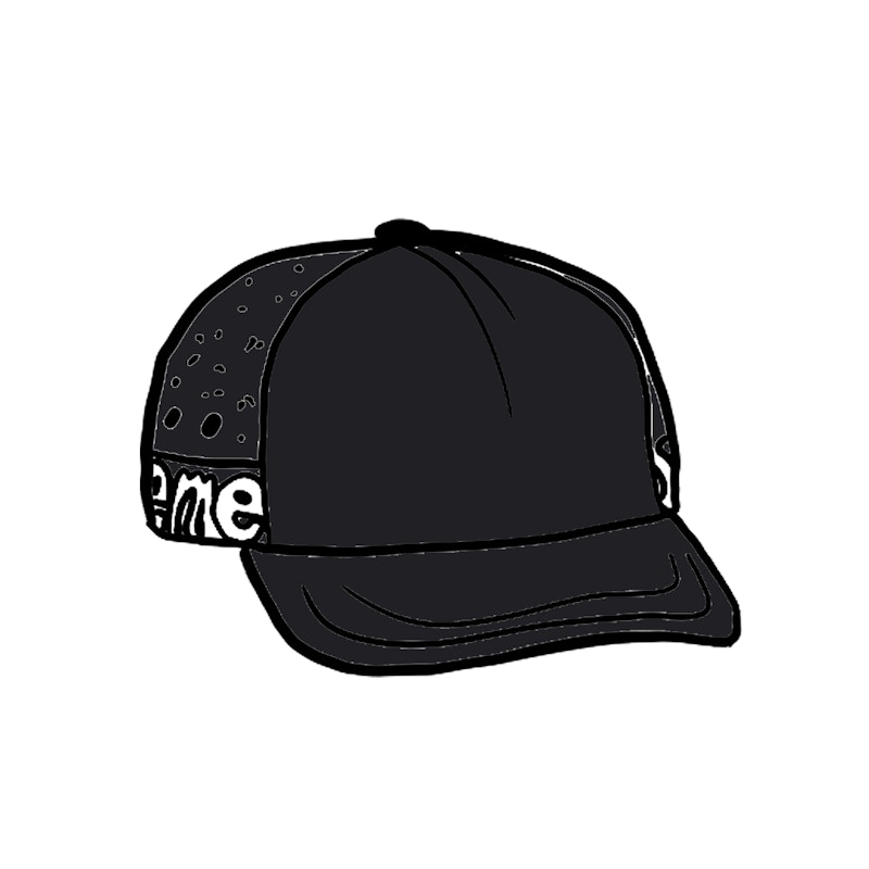 Supreme Side Logo 5-Panel Zwart