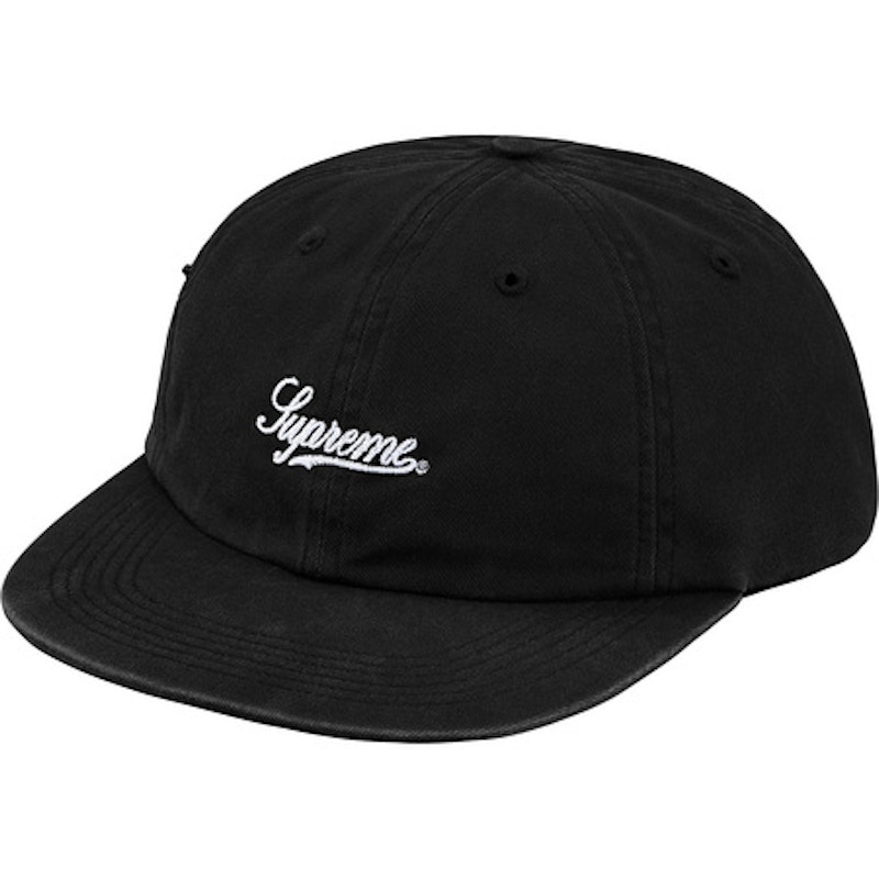 Supreme Side Pocket Script Logo 6-Panel Zwart