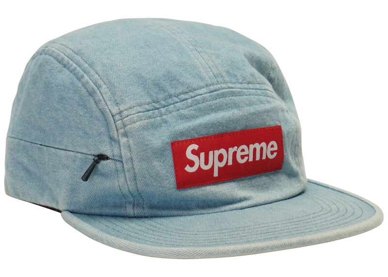 Supreme Side Zip Camp Cap Blauw