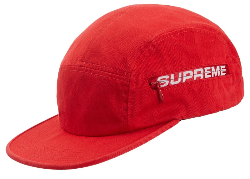 Supreme Side Zip Camp Cap Rood