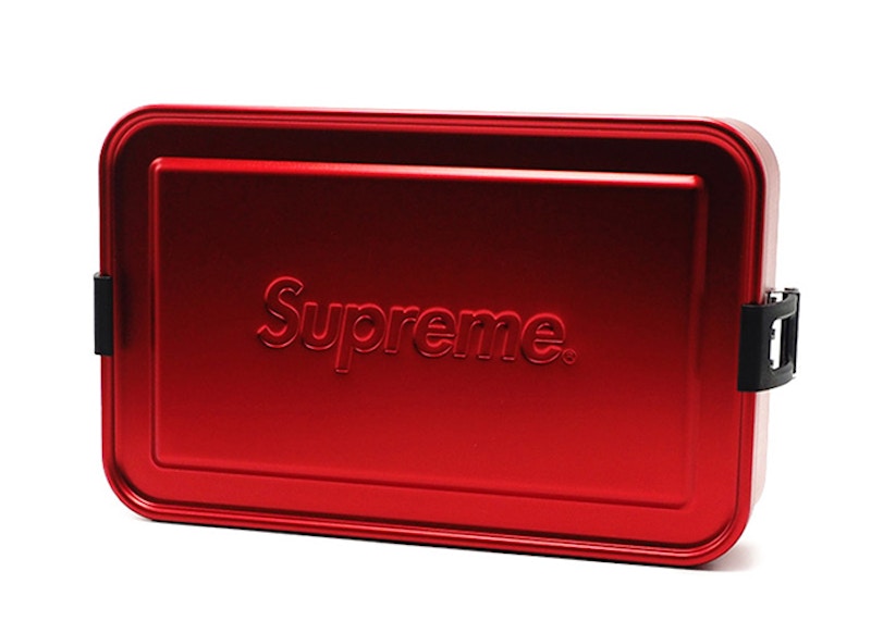 Supreme SIGG Large Metal Box Plus Rood