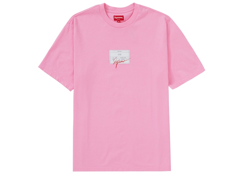 Supreme Signature Label S/S Top Roze