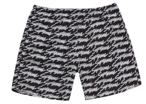 Supreme Signature Script Logo Water Short Zwart