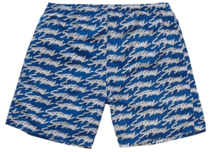 Supreme Signature Script Logo Water Short Royal Blauw