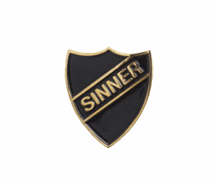 Supreme Sinner Pin Goud