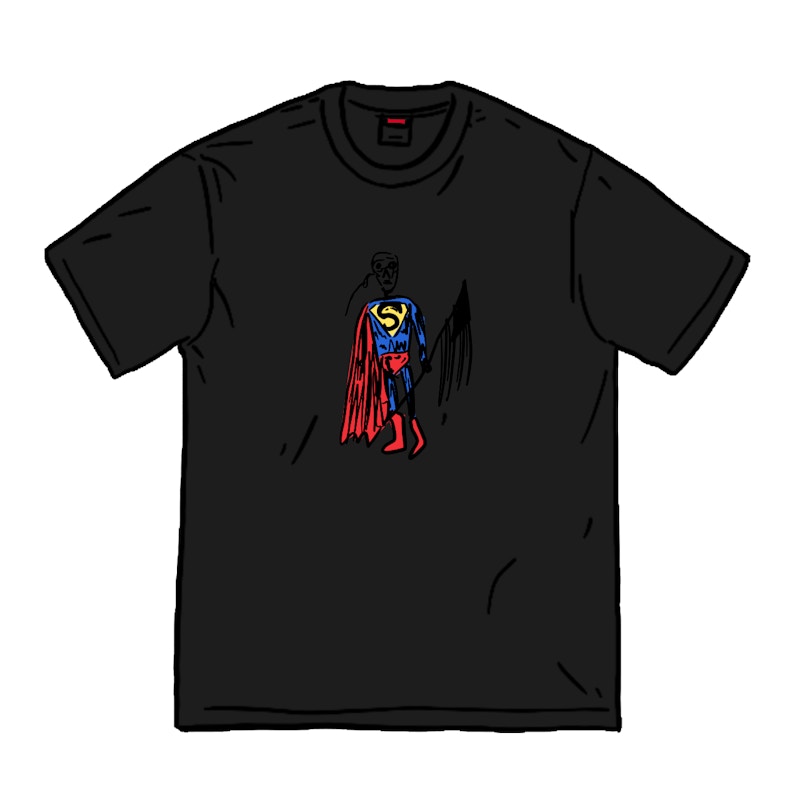Supreme Skeleton Tee Zwart