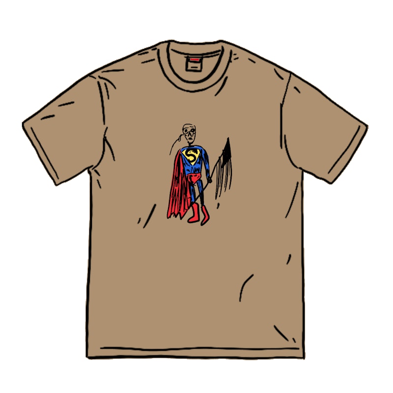 Supreme Skeleton Tee Chocolate Chip Camo