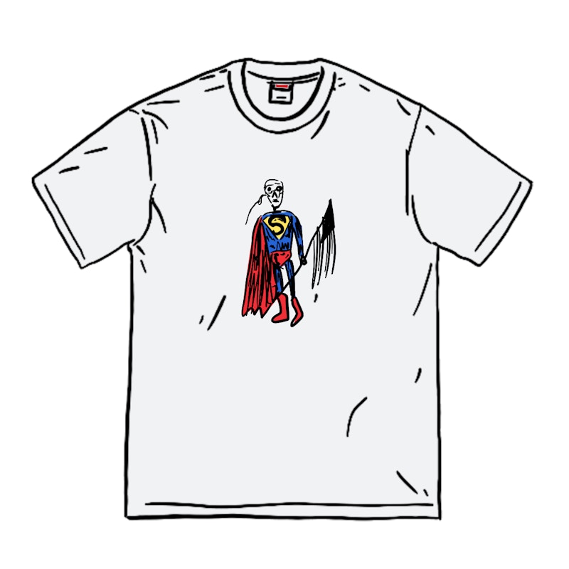 Supreme Skeleton Tee Wit