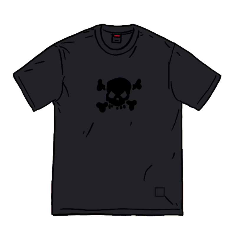 Supreme Skull Top Zwart