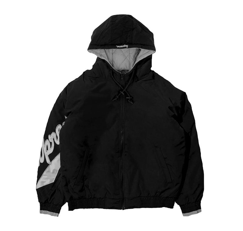 Supreme Sleeve Script Sideline Jacket Zwart
