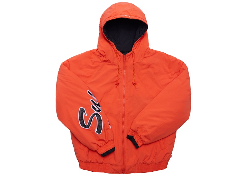 Supreme Sleeve Script Sideline Jacket Oranje