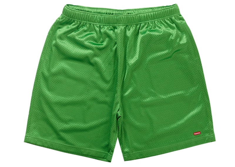 Supreme Small Box Baggy Mesh Short Groen