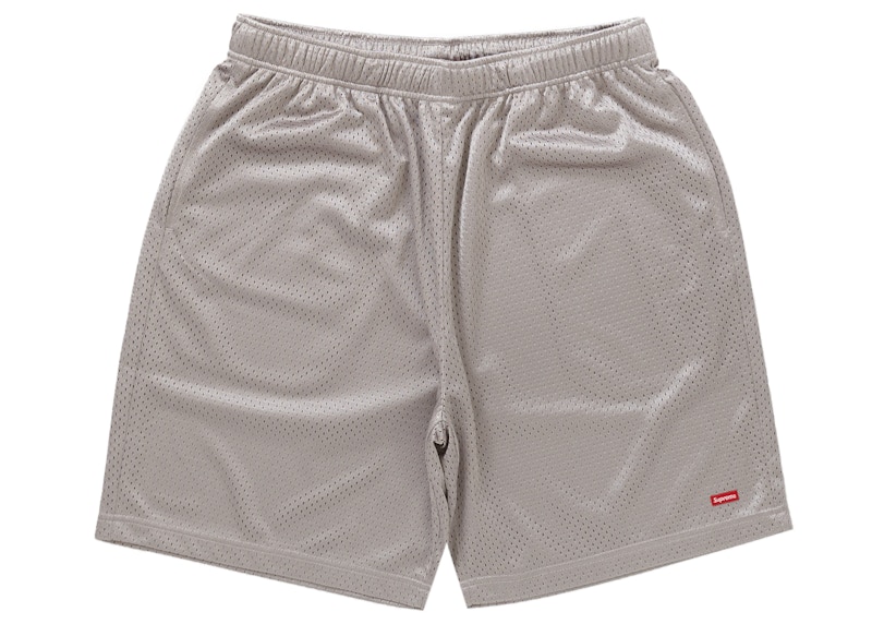 Supreme Small Box Baggy Mesh Short Grijs