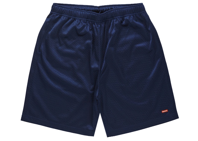 Supreme Small Box Baggy Mesh Short Blauw