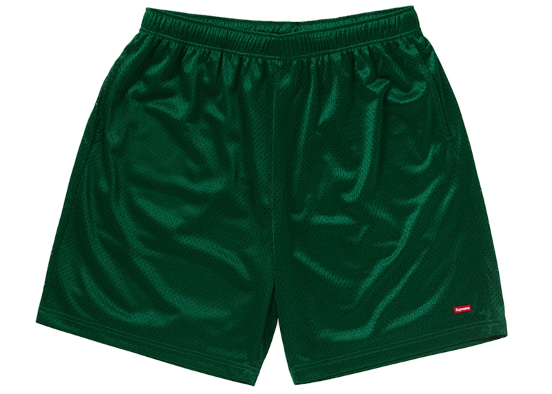 Supreme Small Box Baggy Mesh Short SS24 Groen