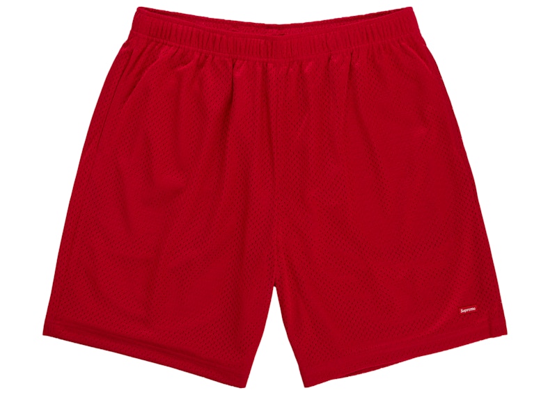 Supreme Small Box Baggy Mesh Short Rood