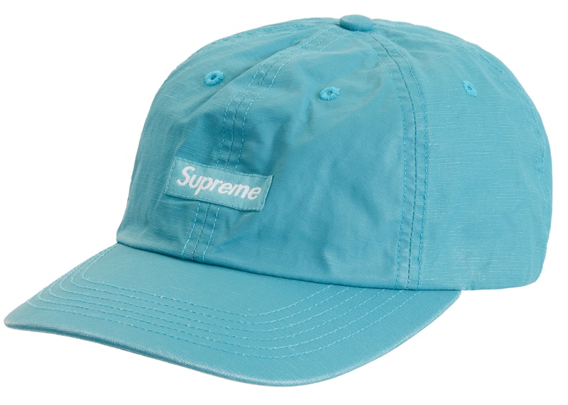 Supreme Small Box Coated Linen 6-Panel Turquoise