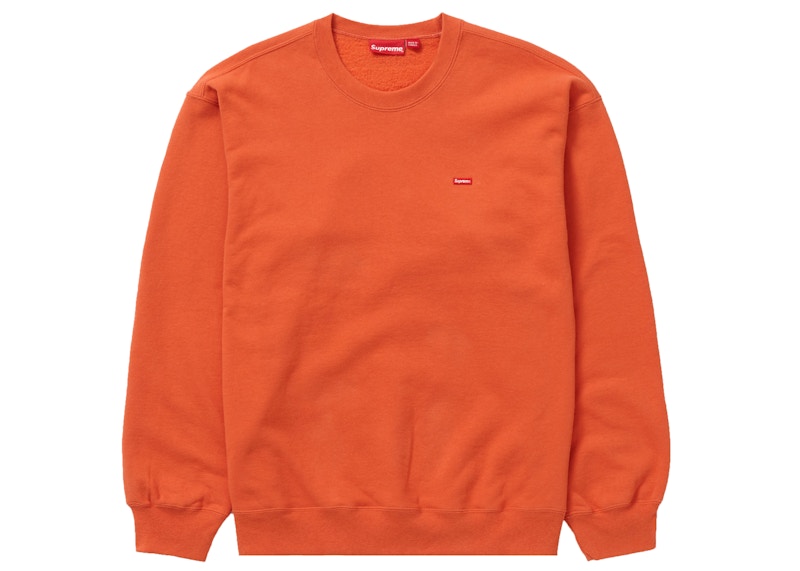 Supreme Small Box Crewneck Burnt Oranje