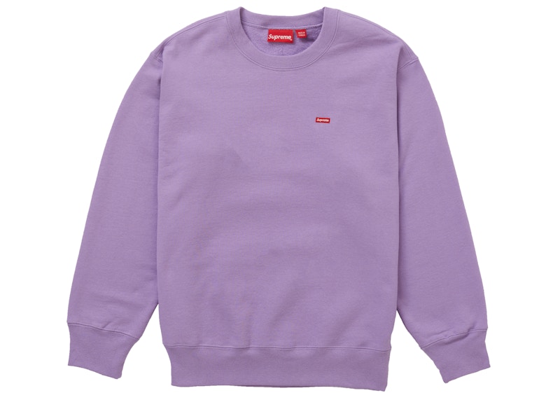 Supreme Small Box Crewneck Violet Paars