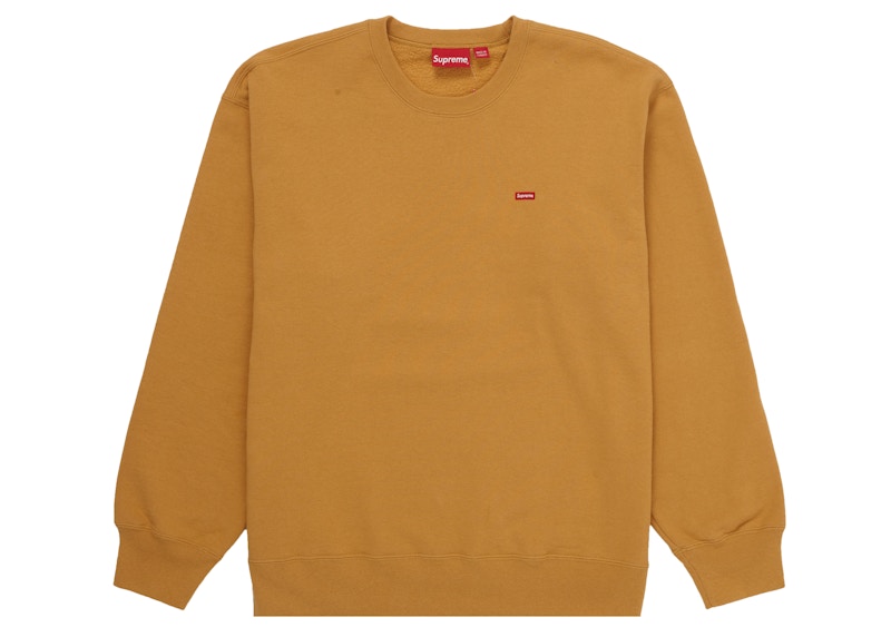 Supreme Small Box Crewneck Light Mustard