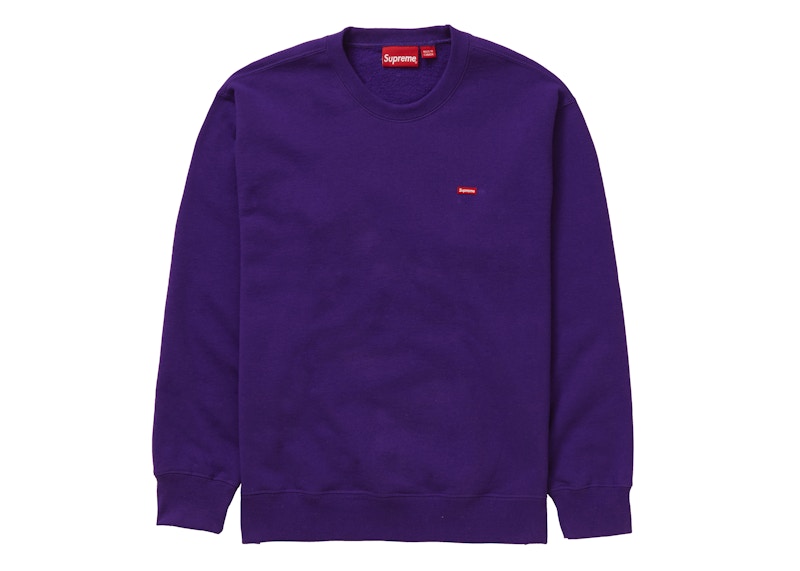 Supreme Small Box Crewneck Paars