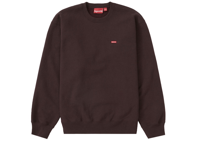 Supreme Small Box Crewneck Dark Bruin