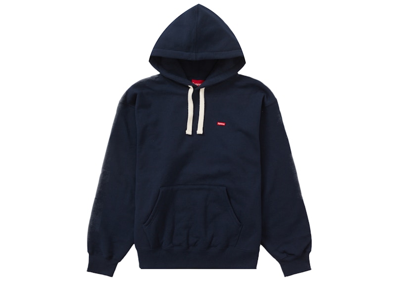 Supreme Small Box Drawcord Hooded Sweatshirt Blauw