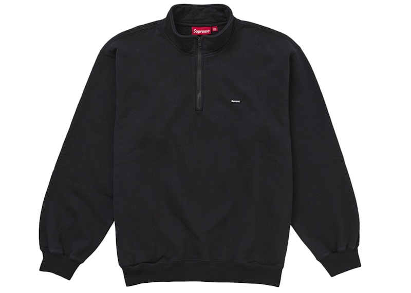 Supreme Small Box Half Zip Pullover Zwart