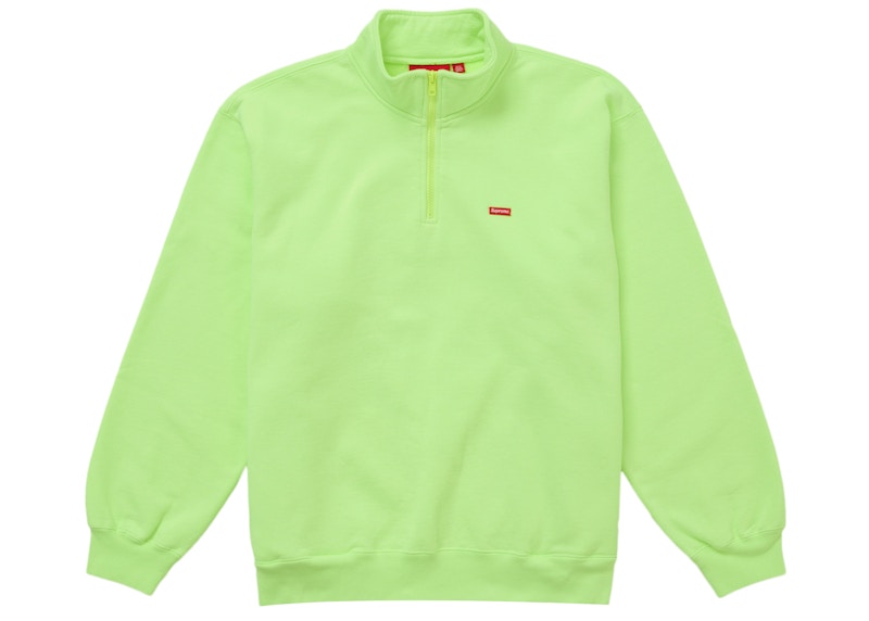 Supreme Small Box Half Zip Pullover Bright Groen