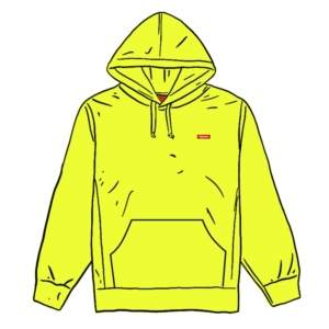 Supreme Small Box Hooded Sweatshirt Bright Geel