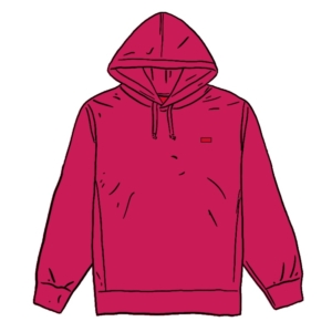Supreme Small Box Hooded Sweatshirt Fuchsia Paars