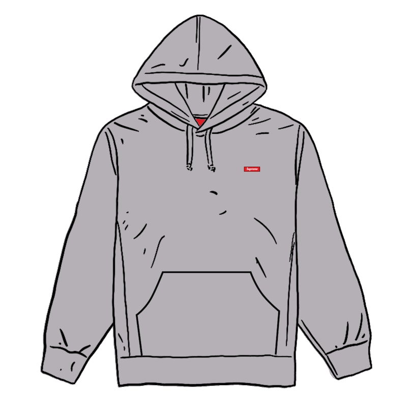 Supreme Small Box Hooded Sweatshirt Grijs