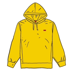 Supreme Small Box Hooded Sweatshirt Lemon
