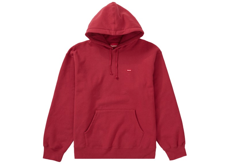 Supreme Small Box Hooded Sweatshirt Dark Rood