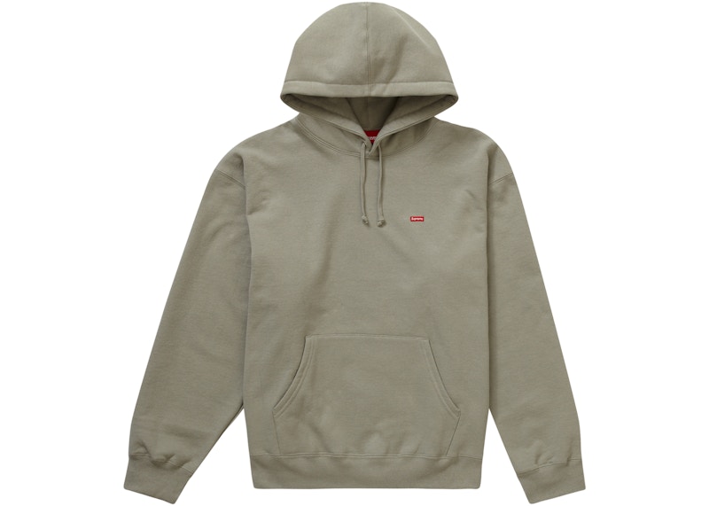 Supreme Small Box Hooded Sweatshirt Olijf
